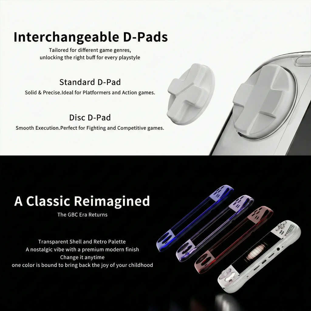 Consola de juegos portátil retro Pocket 1, IPS de 4", 4000 mAh