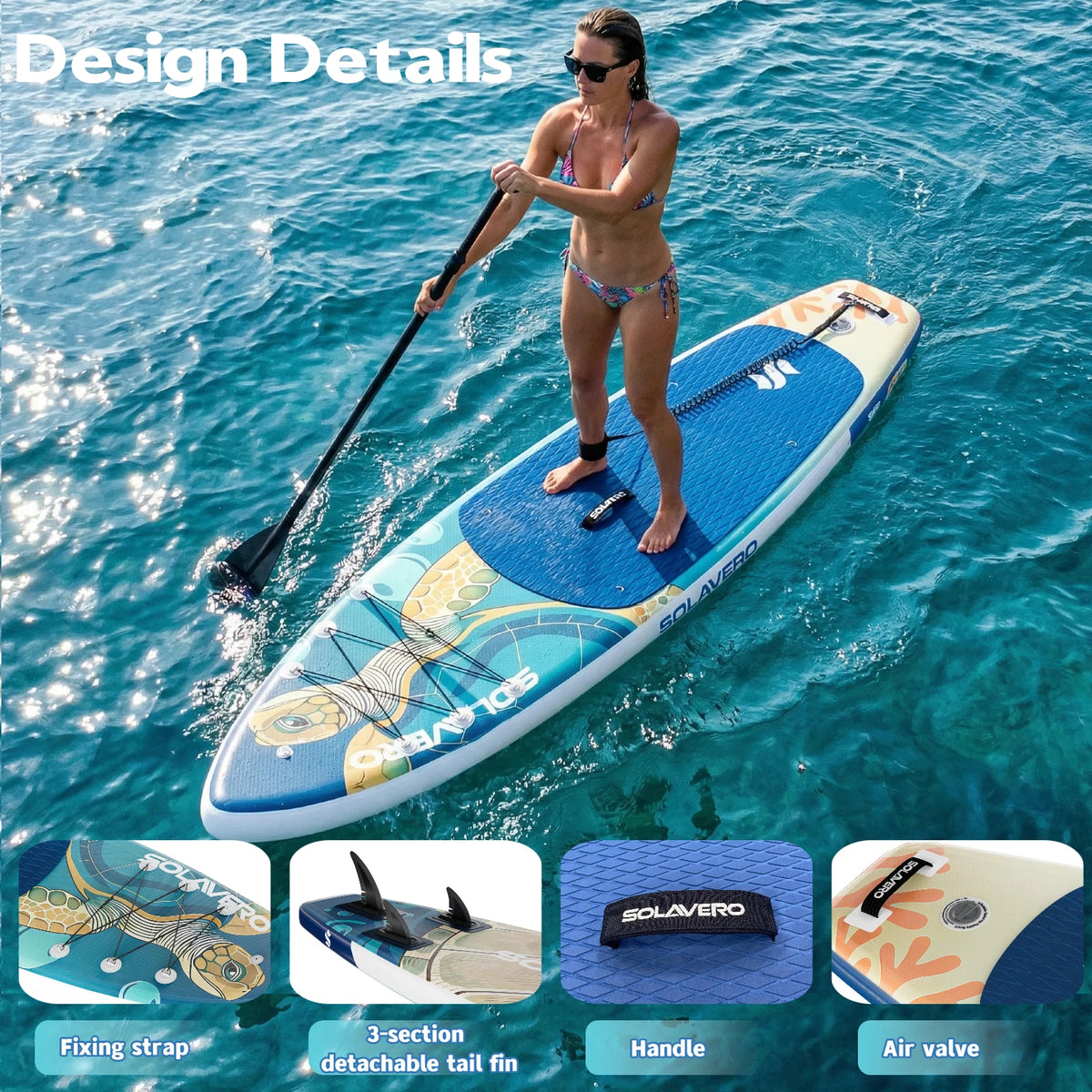Tabla de paddle surf inflable – EVA antideslizante, accesorios completos