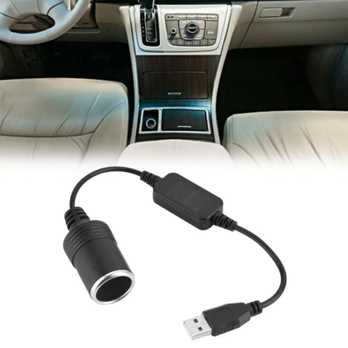 34.5 cm USB-12-V-Autospannungswandler-Steckdose, Netzadapter-Ladekabel, Leitung I