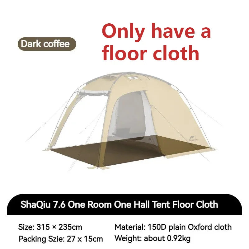 Tienda de campaña Naturehike Dune 7.6 para 4 estaciones, para 2-4 personas, impermeable, resistente al viento, 1 habitación y 1 vestíbulo, tienda familiar grande para viajes al aire libre