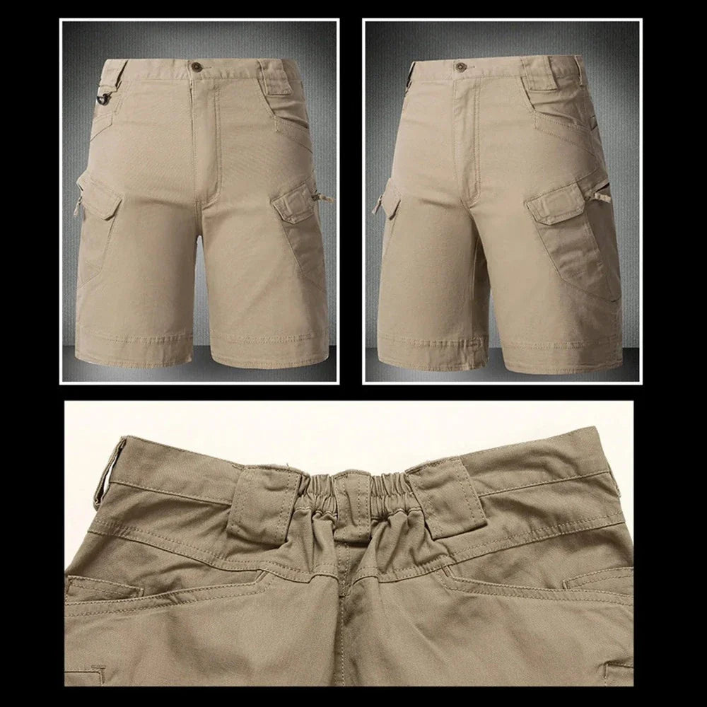 Mens Quick Dry Outdoor Cargo Shorts Yellow Pandora