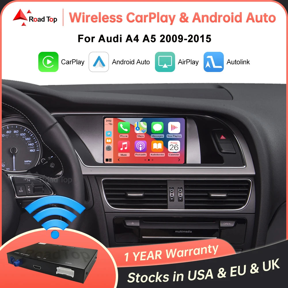 Kabelloses CarPlay für Audi A4 A5 Q5 – Android Auto, AirPlay