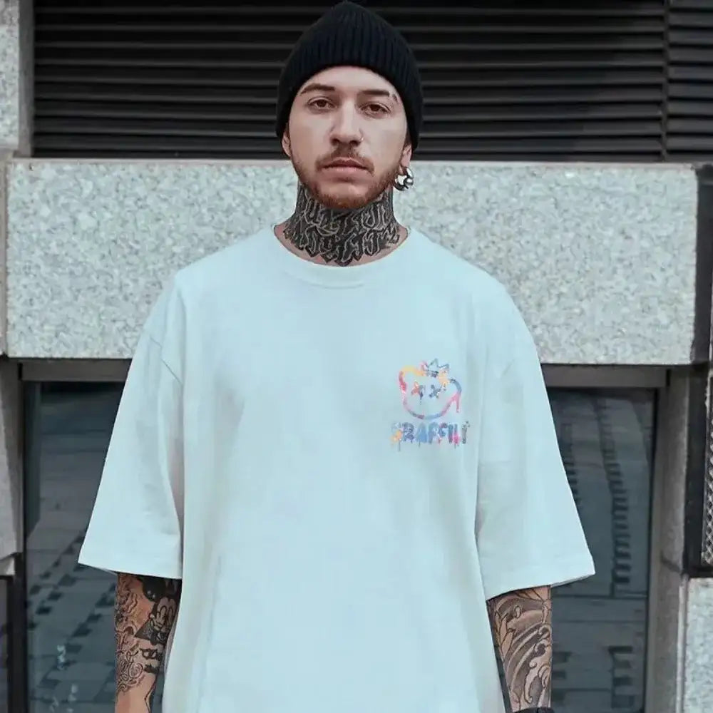 Camiseta con estampado de letra y osito de peluche colorido – Máxima comodidad de verano por BellemApple
