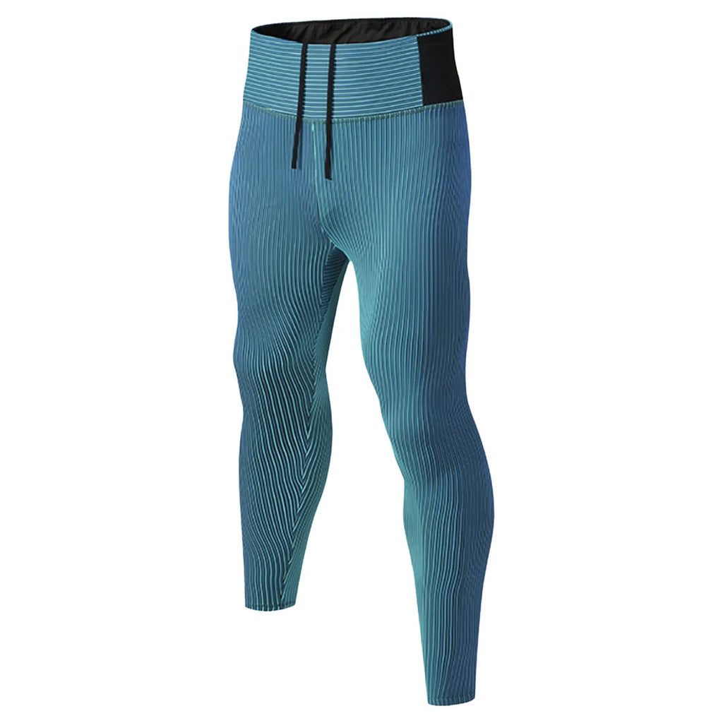 Leggings de compresión para hombre, pantalones deportivos para gimnasio, running y fitness con bolsillos, pantalones con cintura elástica para hombre