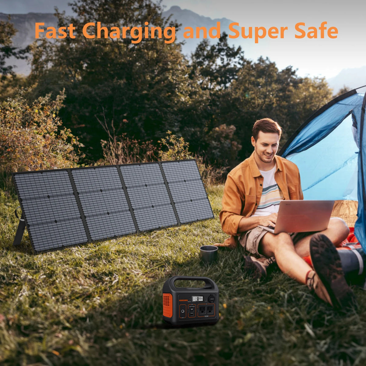 MHPOWOS 220W Foldable Solar Panel – For Jackery Bluetti EcoFlow
