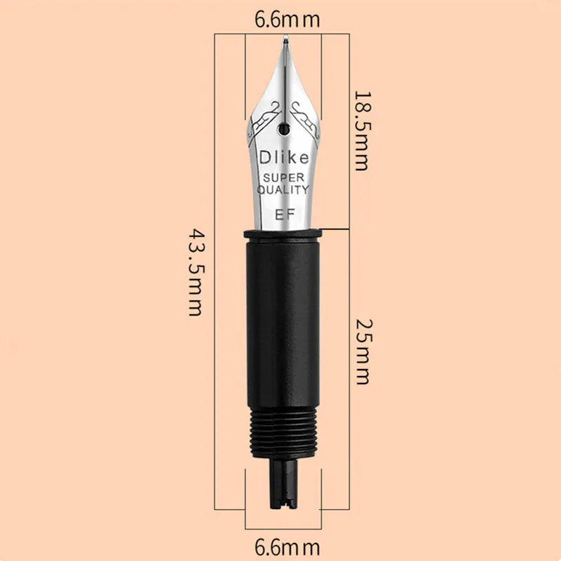 Majohn New Moon 2/Hunyuan/ New Moon 3/Alpha Fountain Pen Original Nib EF/F/Small Bent Nib School Office Supplies Replacement Nib