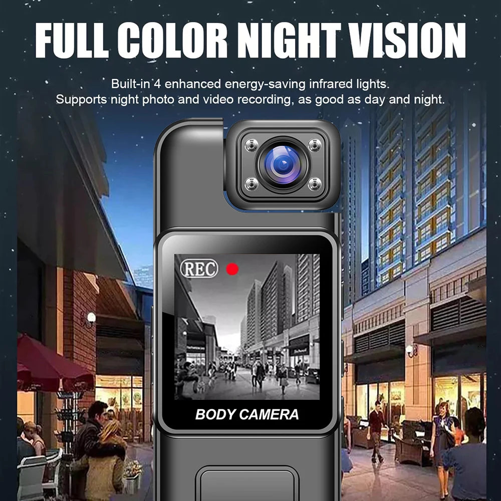 4K 2K 1080P Mini WiFi Camera Portable Digital Video Recorder BodyCam 1080P Infrared Night Vision Police Cam Small Bike Camcorder