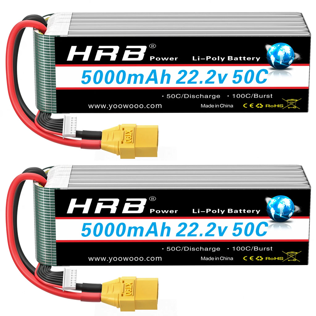 Batterie LiPo HRB 6S 22,2V 5000mAh 50C – XT90