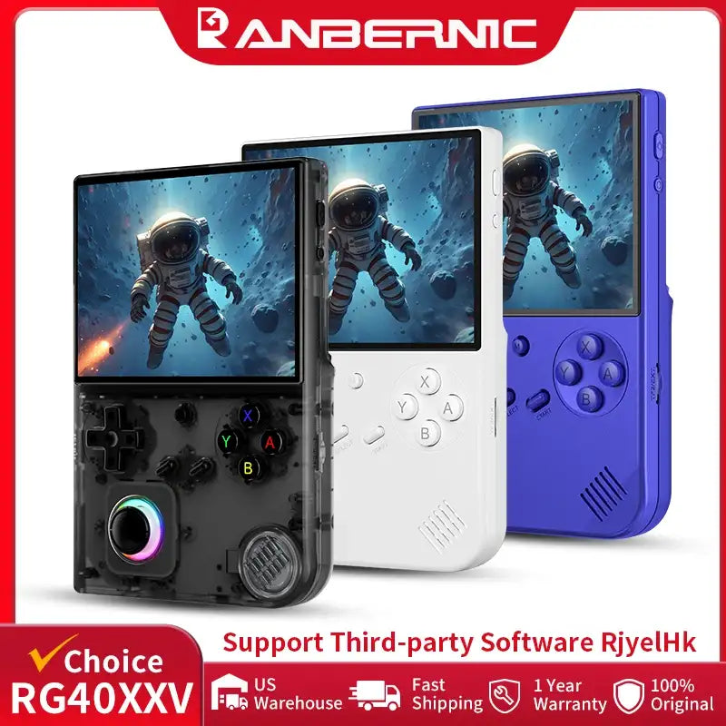 Console de jeu portable rétro ANBERNIC RG40XXV Écran IPS 4,0'' Linux 64 bits Manette RGB Prise en charge WiFi Bluetooth Sortie HDMI