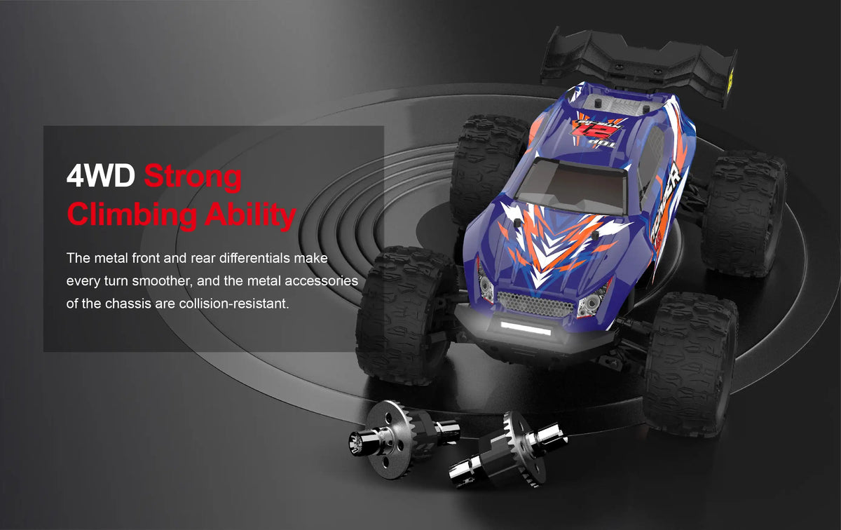 MT14R 1/14-RC-Auto JIUSI, bürstenlos, 80 km/h, 2,4G-Fernsteuerungsauto, schnelles Offroad-Rennfahrzeug, 23-26 Minuten Betriebszeit, RC-Spielzeug