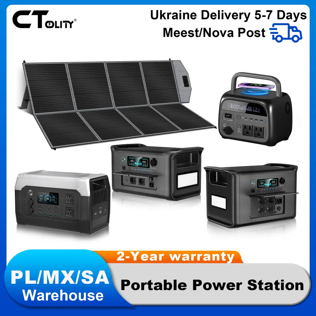 Station électrique portable CTOLITY, modèles et options de packs