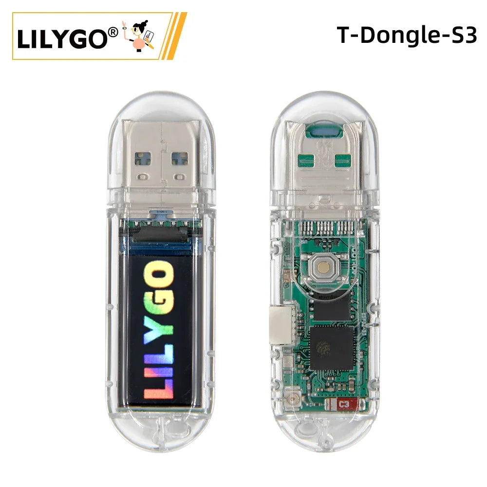 Placa de desarrollo LILYGO T-Dongle-S3 ESP32-S3 con pantalla LCD de 0.96"
