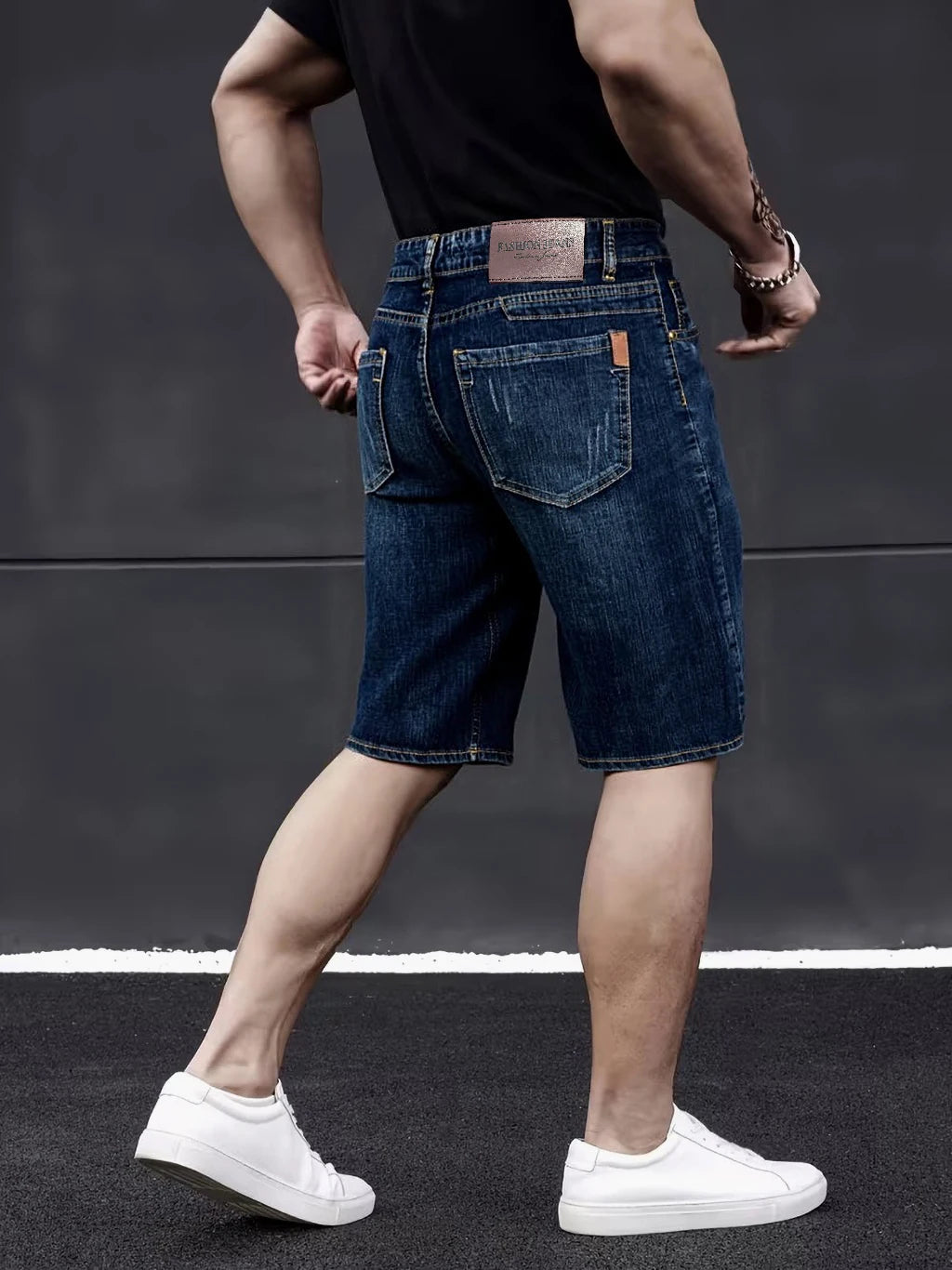 Shorts en jean moulants pour hommes, style classique 2026, nouvelle mode décontractée d'été, pantalon court fin et extensible, taille 40