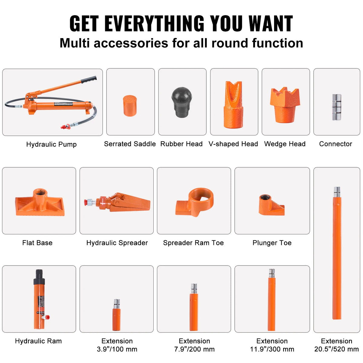 SucceBuy Porta Power Kit – 10/12T Hydraulic Jack, Body Repair