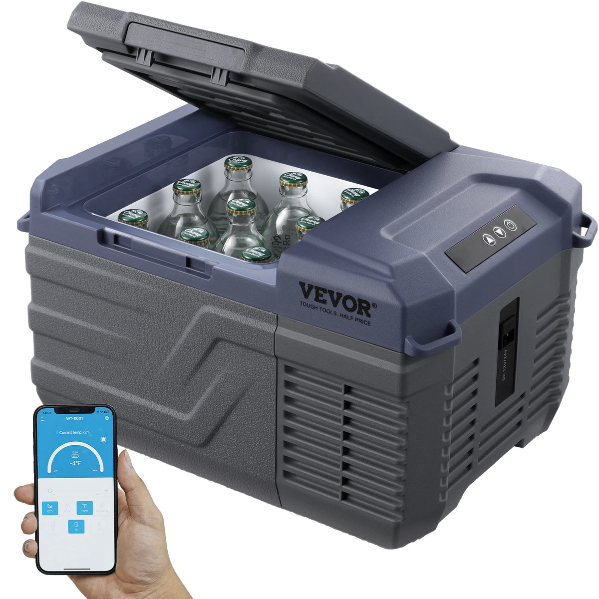 Réfrigérateur de voiture portable SucceBuy – 8L-75L, double zone, Bluetooth