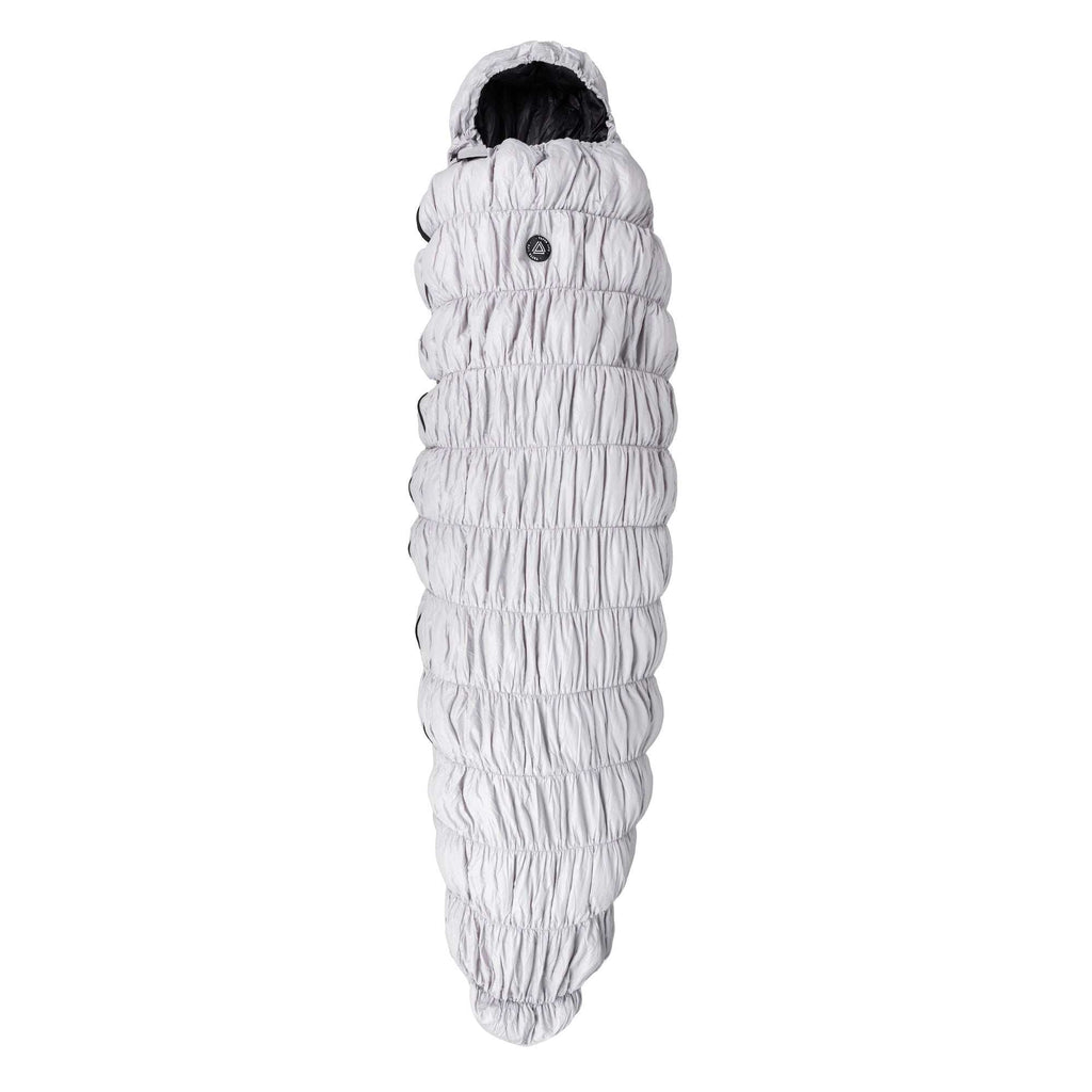 Saco de dormir de plumón de ganso gris