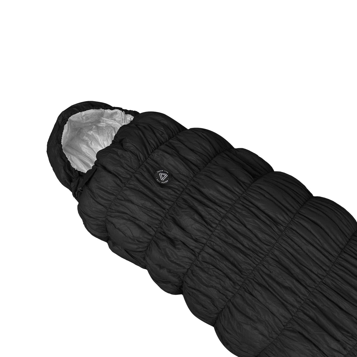Saco de dormir de plumón de ganso gris