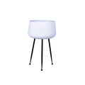Tara - White Planter With Black Legs