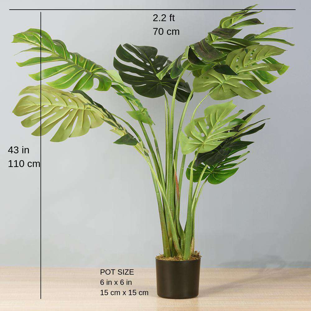 Tera Monstera Artificial Potted Plant