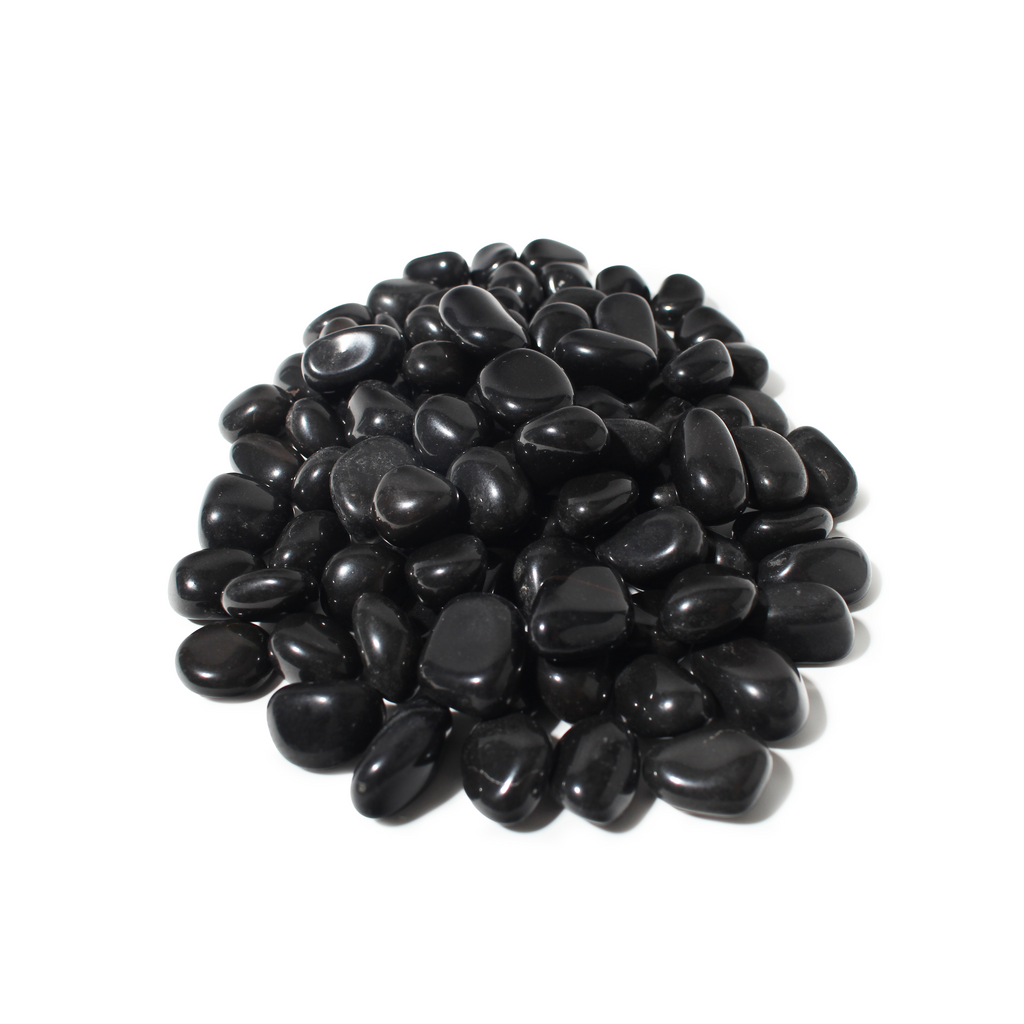 Agate Black Tumbled Stones