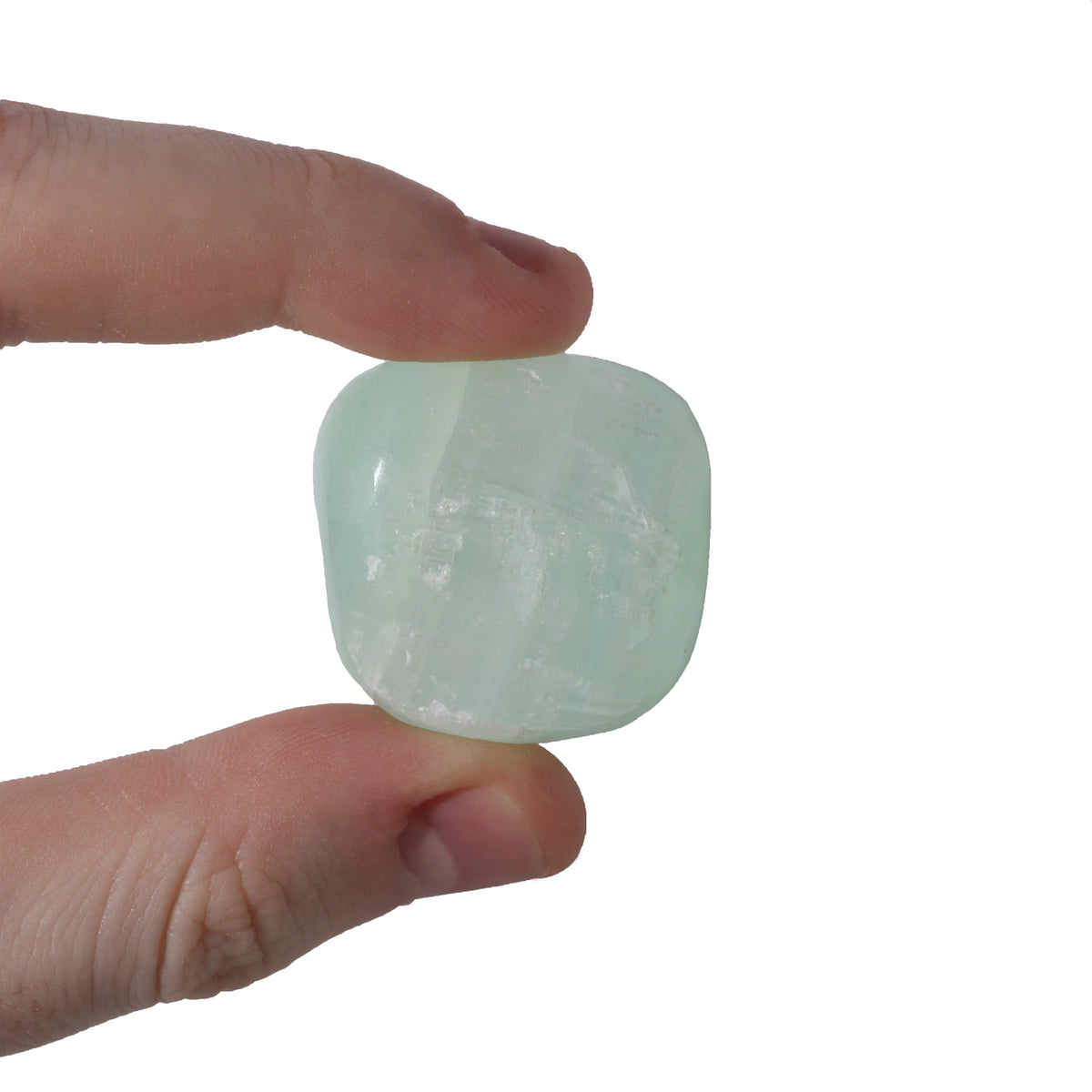 Pistachio Green Calcite  Tumbled Stones