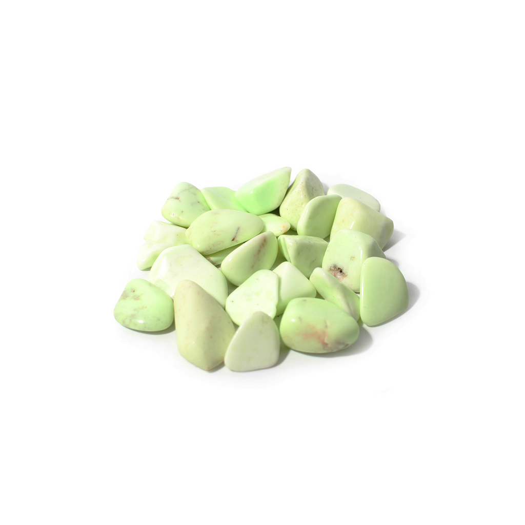 Zitronenchrysopras-Trommelsteine