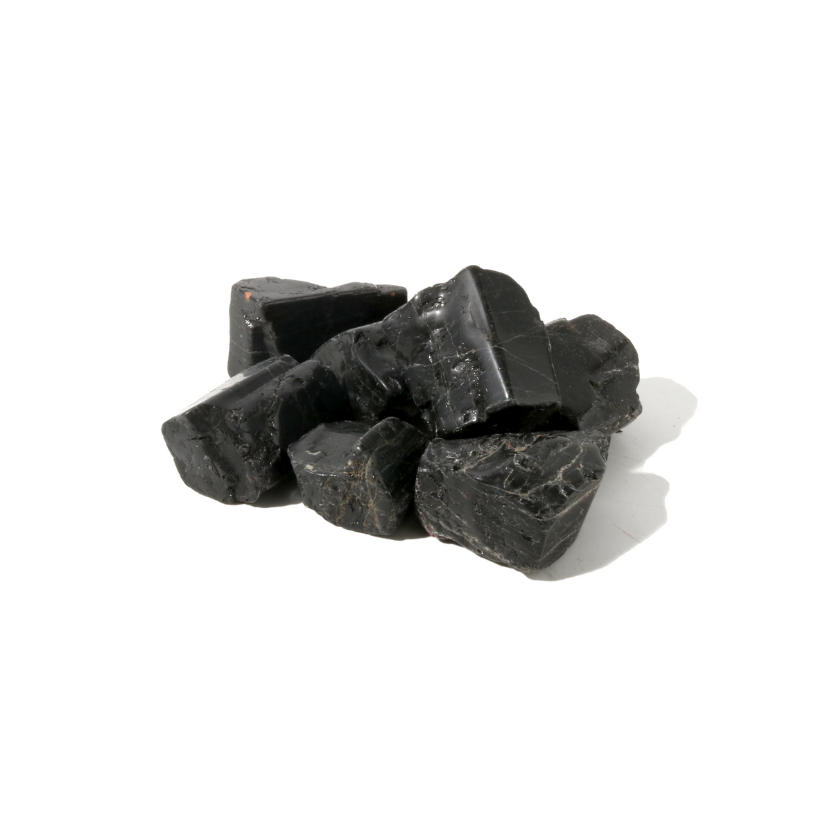 Turmalin und Hämatit Trommelstein - Freiform - 1 lb