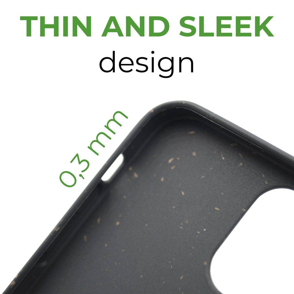 Biodegradable phone case - Black Tan Lily