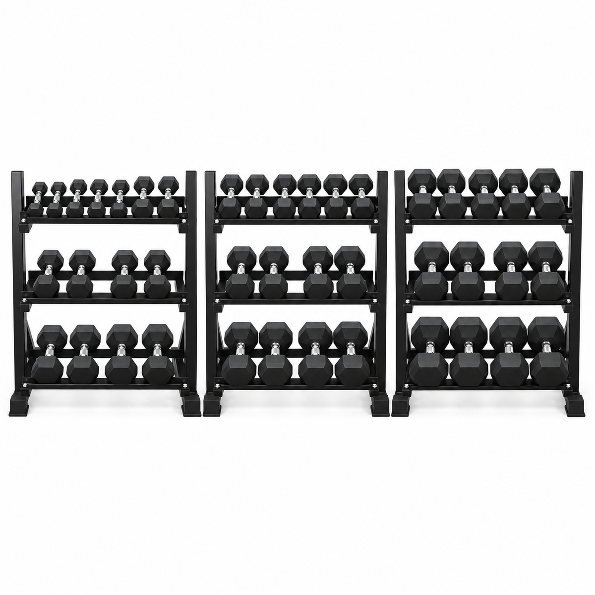 HAJEX Gummi-Hex-Hanteln in Kanada (2,5 bis 150 LB) - Performance-Serie