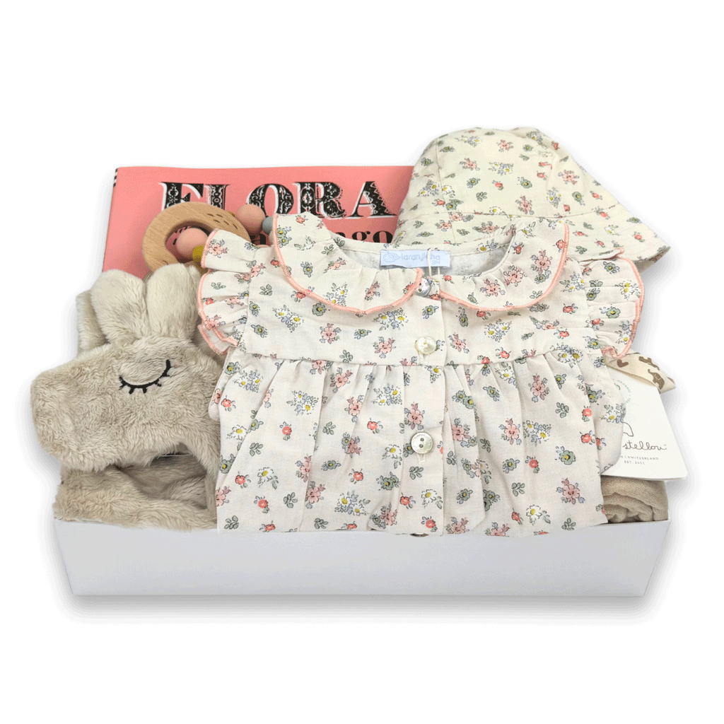 Geschenkbox für Mädchen – Blumenmotiv