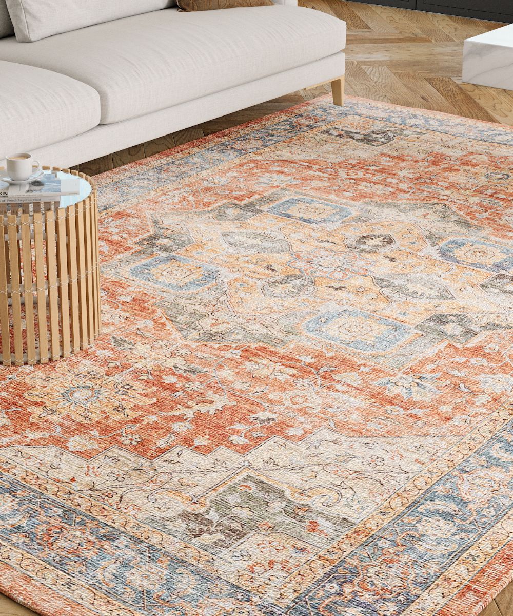 Rivka Terracota Ocean Rug
