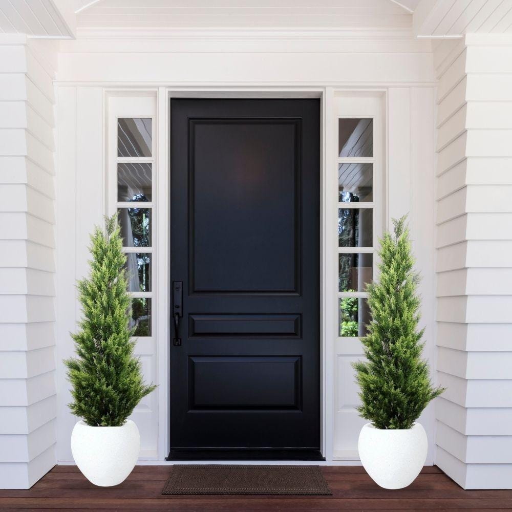 Hampton Faux Potted Cedar Topiary Plant (Multiple Sizes)