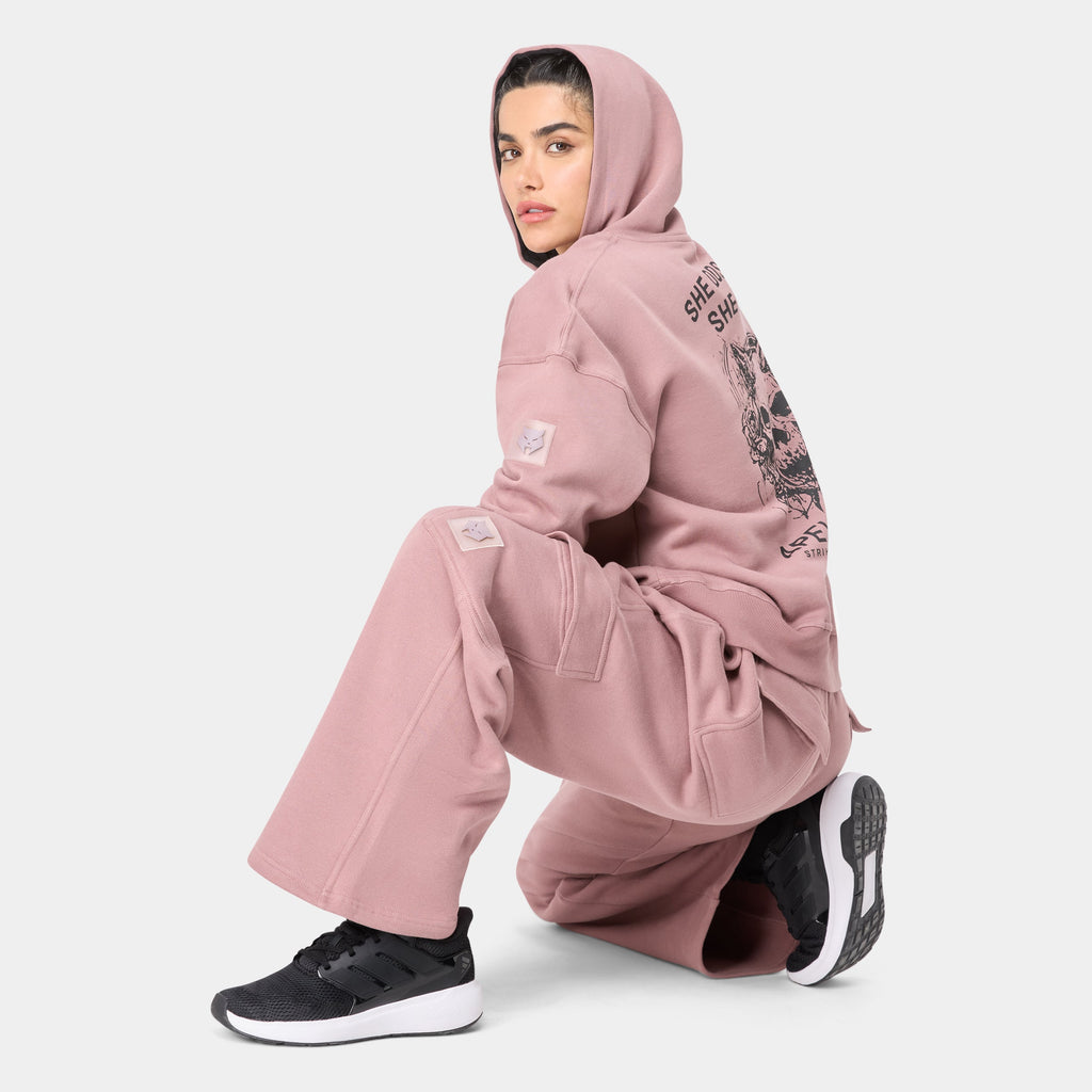 VOLTFEM_77 HOODIE — STORM ROSE