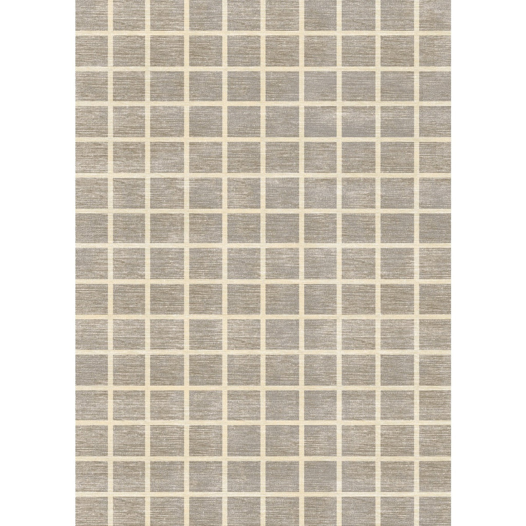 Caper Natural Beige Checkered Rug