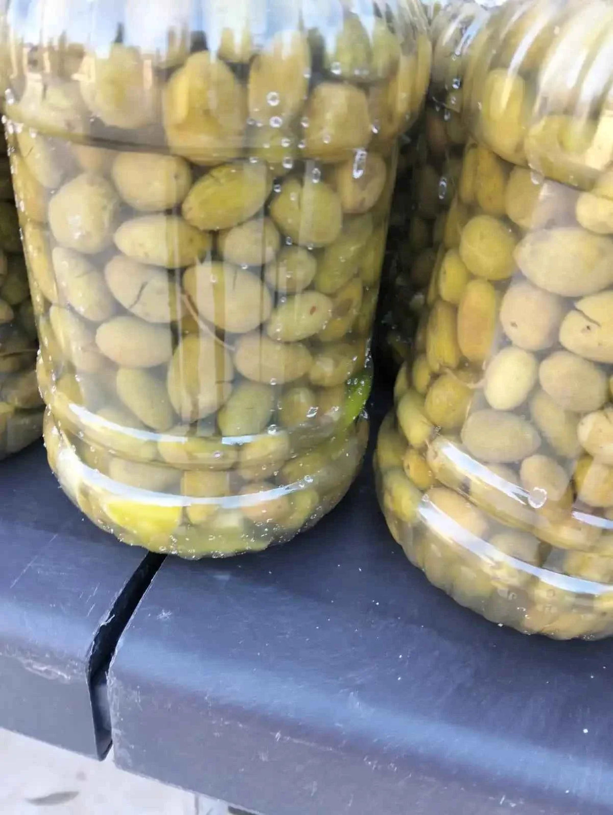 Jenin Palestinian Cracked Green Olives – Brine Pickles 1.5kg