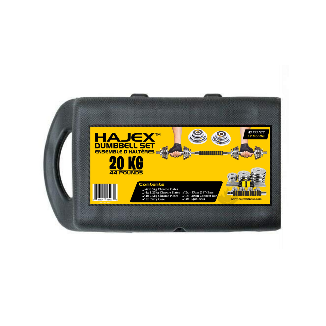 Juego de mancuernas ajustables de hierro fundido con conector para barra