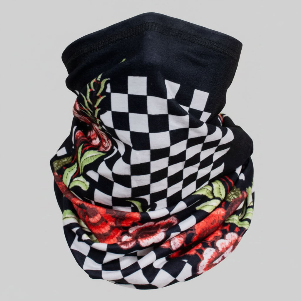 ZANheadgear Cache-cou/tube Floral à Carreaux