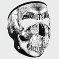 Masque intégral ZANheadgear en néoprène avec motif tête de mort noir et blanc