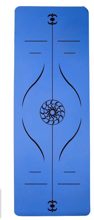 Yoga-Matte Posture Line Rutschfeste TPE-Fitnessmatte – Unterstützung für Anfänger & Ausrichtungsleitfaden