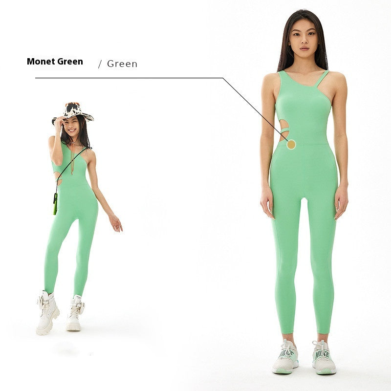 Atmungsaktives Damen-Workout-Einteil-Outfit – Figurbetonte Fitness- & Sportbekleidung