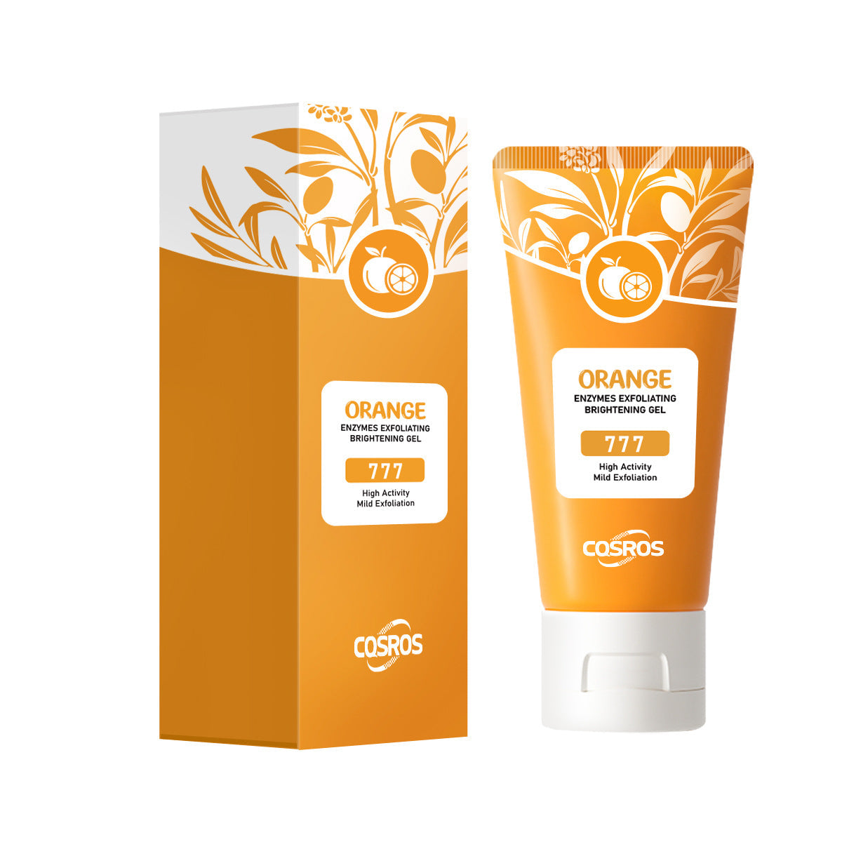 Gel exfoliante y blanqueador de naranja