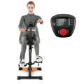 Verstellbares LCD-Heimtrainer-Fahrrad mit Massage – Gelb