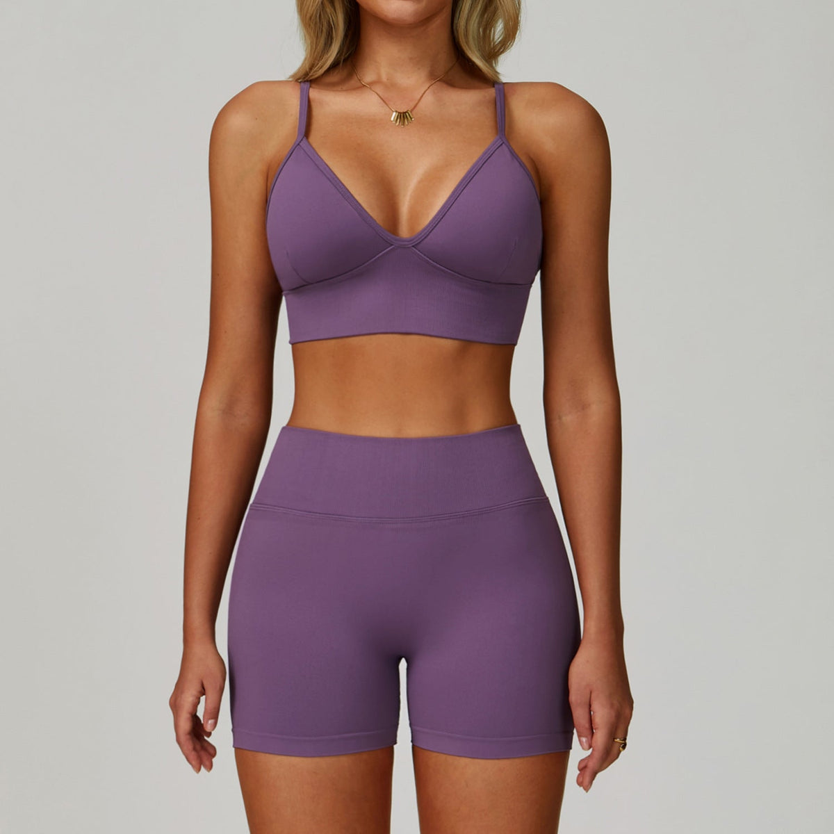 Nahtloses Yoga-Set für Damen – Formender, schnelltrocknender Sport-Activewear