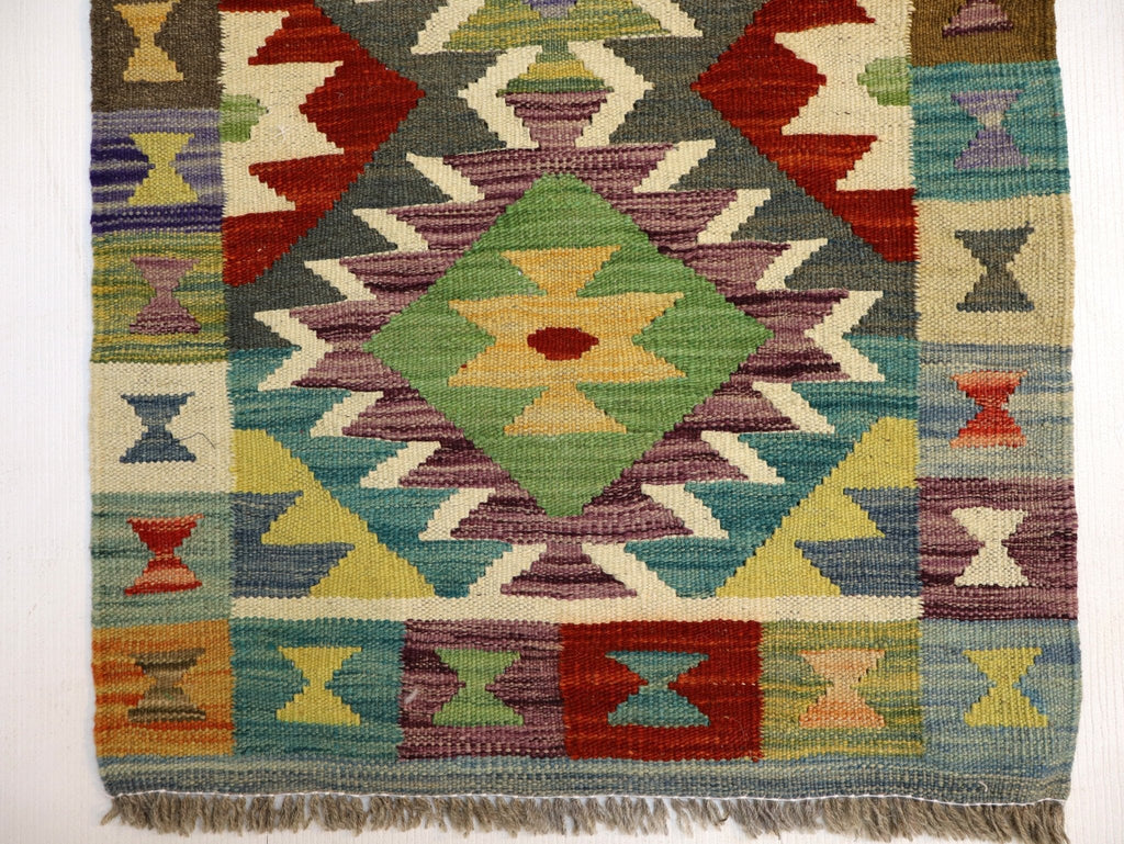 Afghan Maimana Kelim Teppich | 1' 11" x 2' 11"