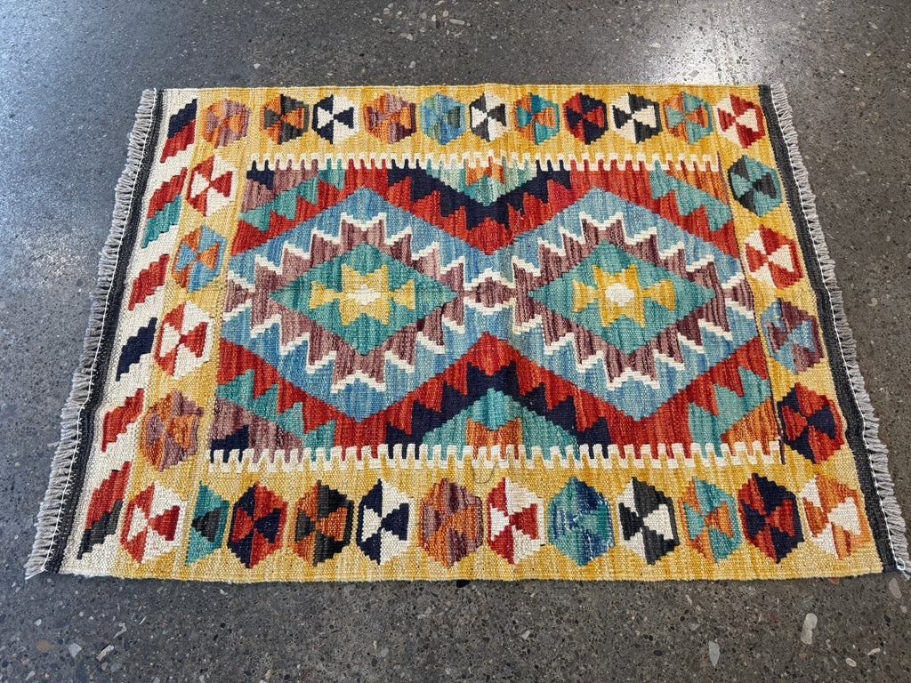 Afghan Maimana Kelim Teppich | 66 x 86 cm