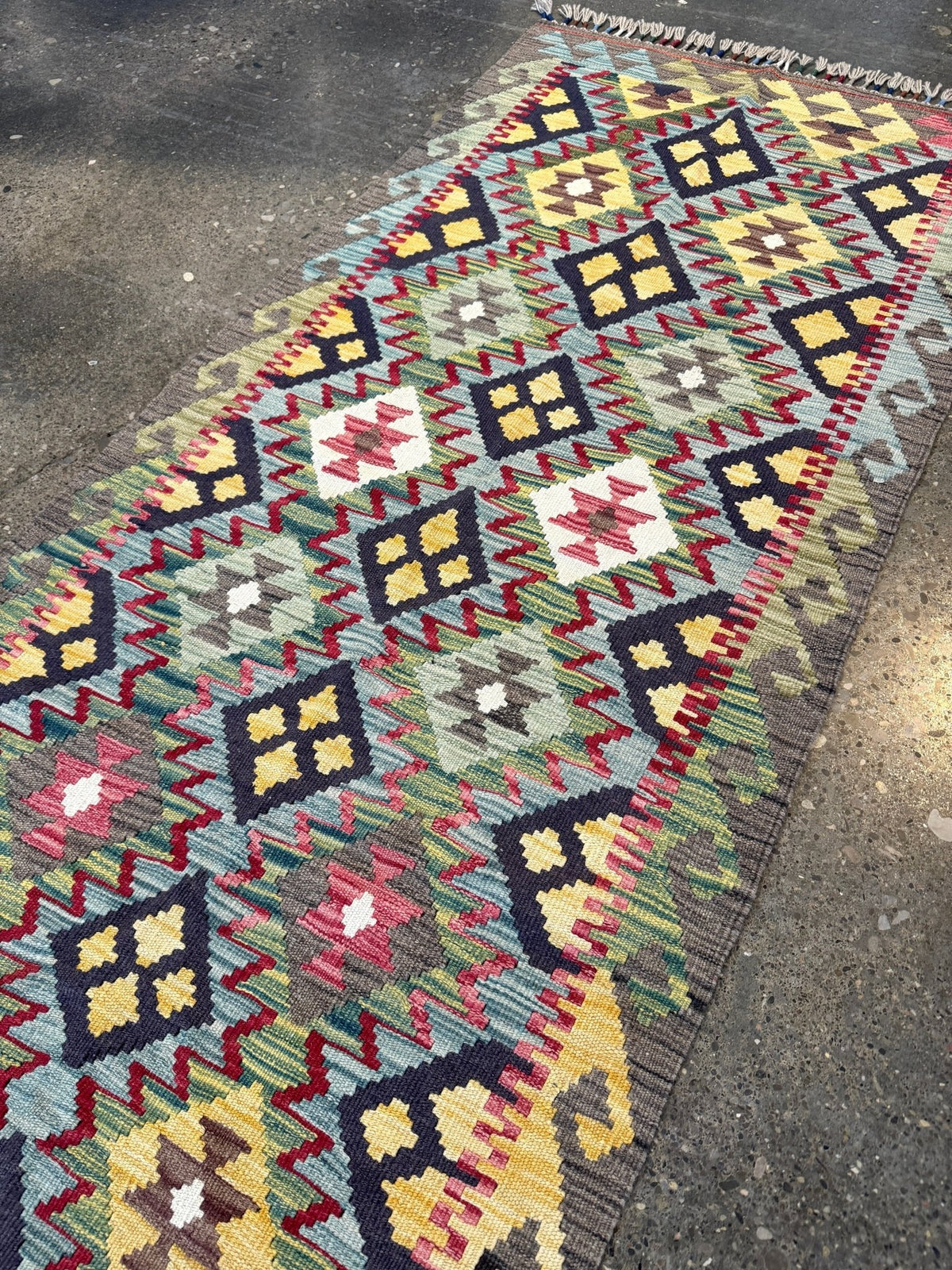 Afghan Maimana Kelim Teppich | 81 x 191 cm