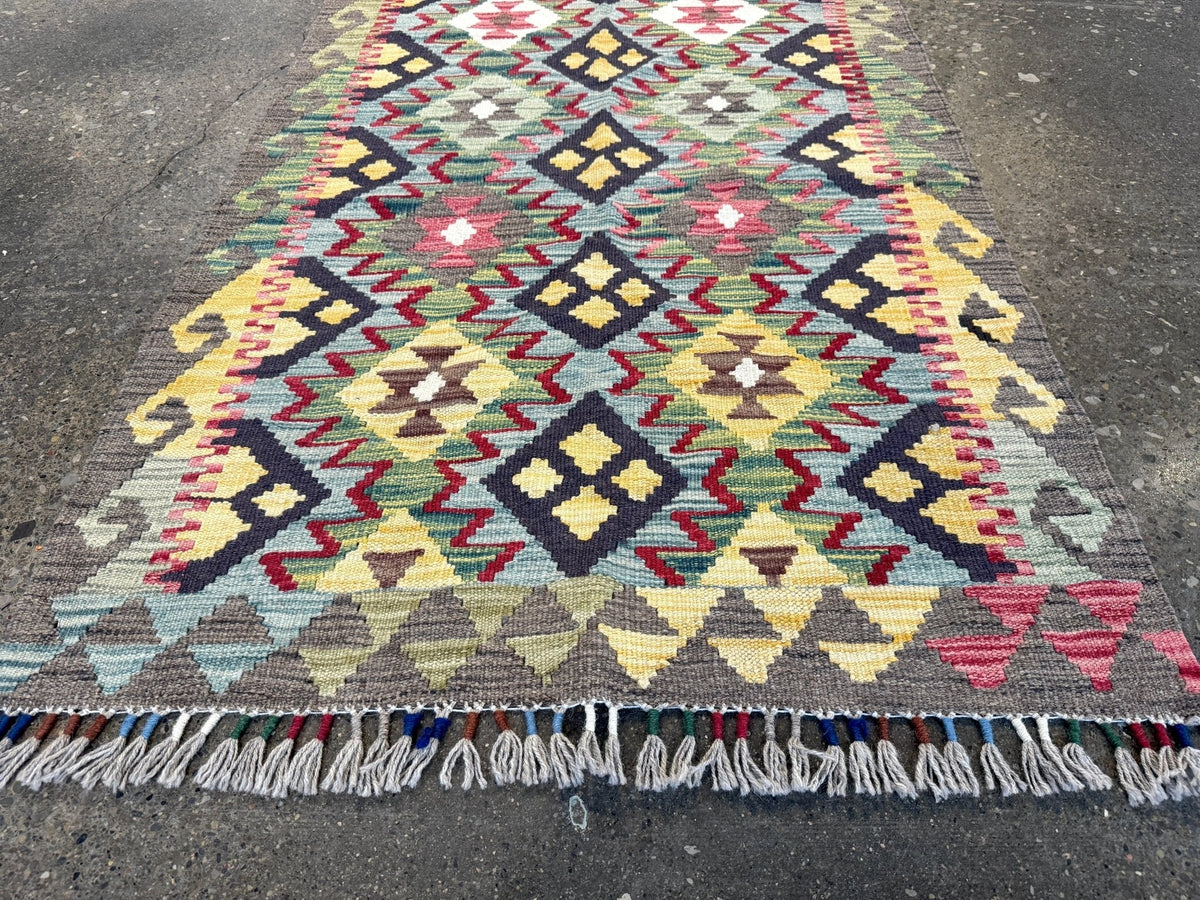 Afghan Maimana Kelim Teppich | 81 x 191 cm