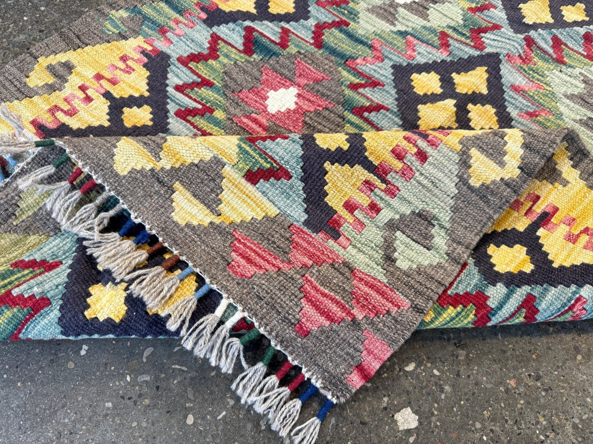 Afghan Maimana Kelim Teppich | 81 x 191 cm