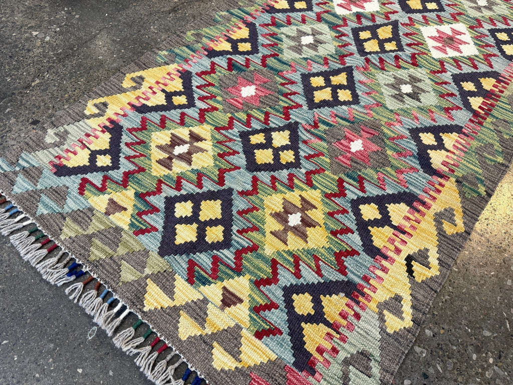 Afghan Maimana Kelim Teppich | 81 x 191 cm