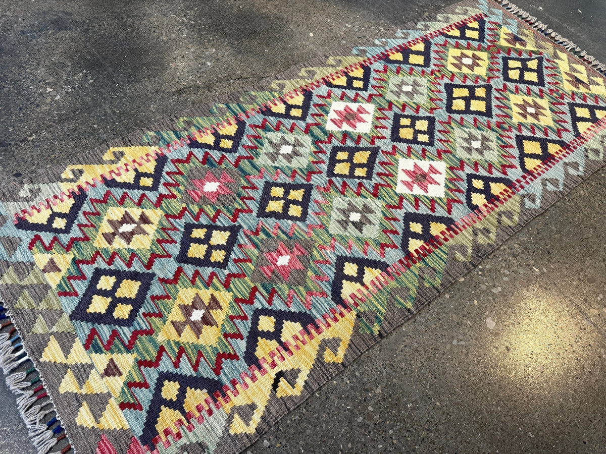 Afghan Maimana Kelim Teppich | 81 x 191 cm